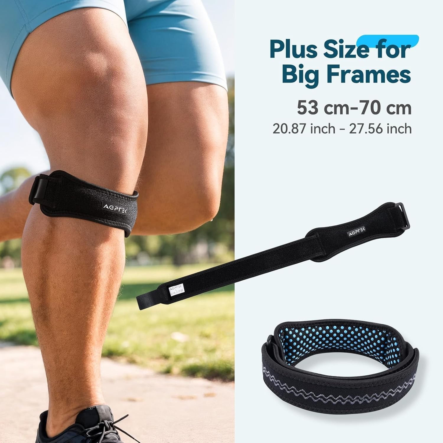All-Day Comfort Plus Size Knee Brace – Pain Relief for Running & Weightlifting
