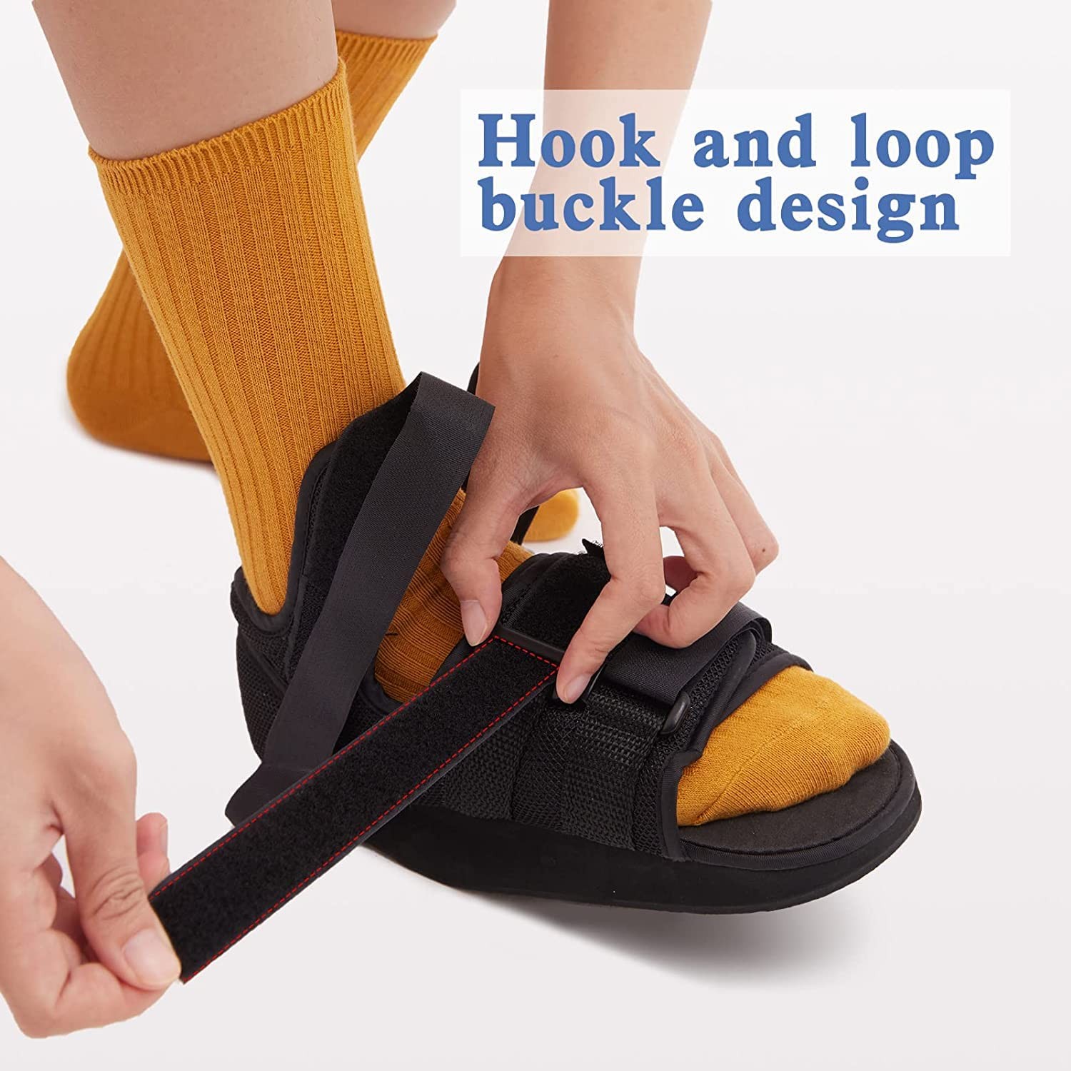 Heel Wedge Healing Shoe Post Op Shoe Lightweight Heel Orthopedic Foot Brace O…