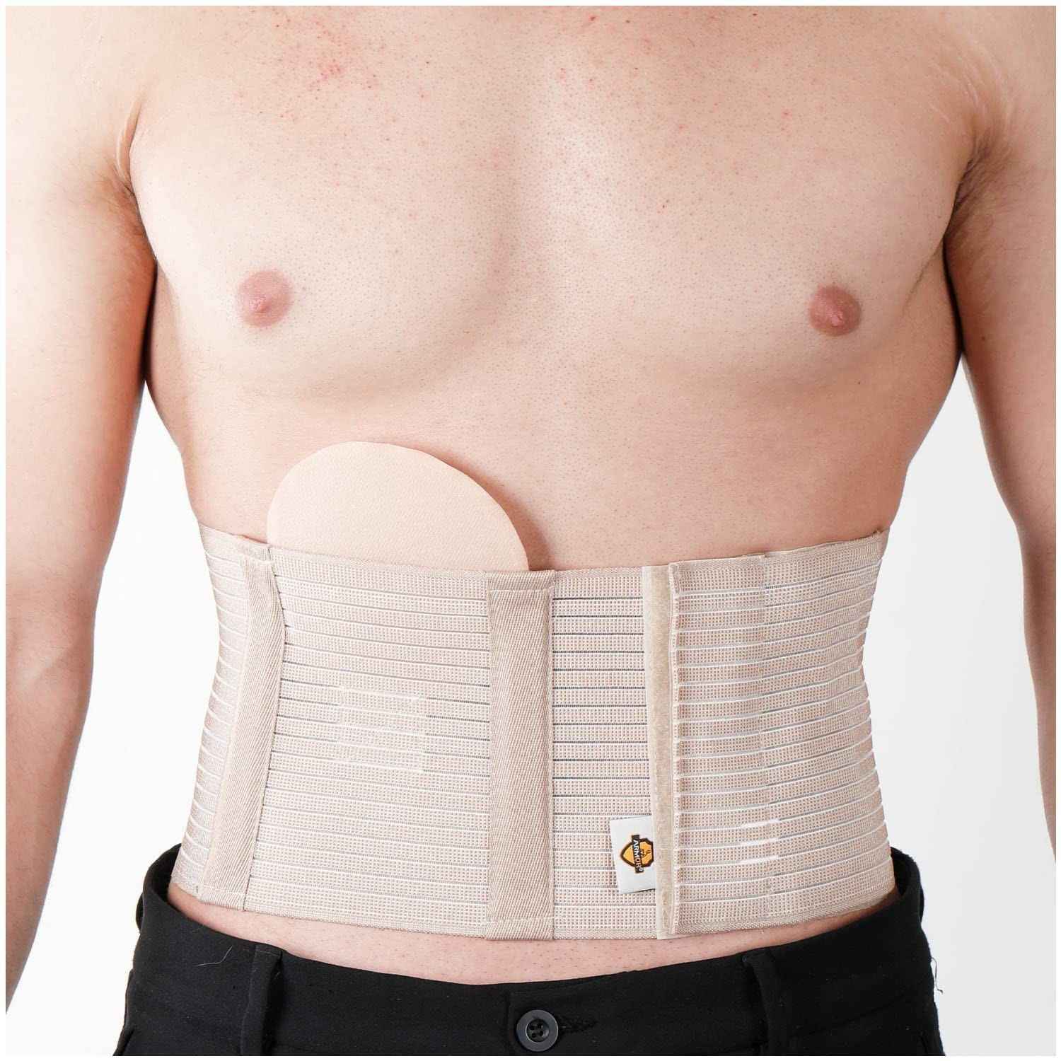 Armor Adult Flexible Umbilical Hernia Support Belt for Relief of Abdominal Pa…