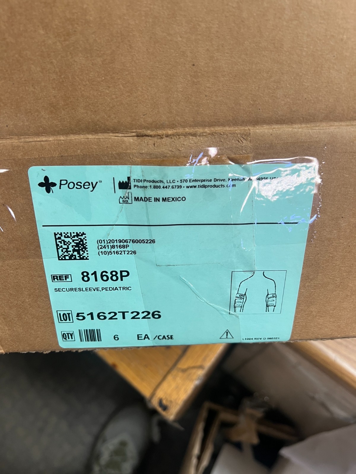 Box of 6 Posey 8168P Freedom Adjustable Elbow/Knee Splint