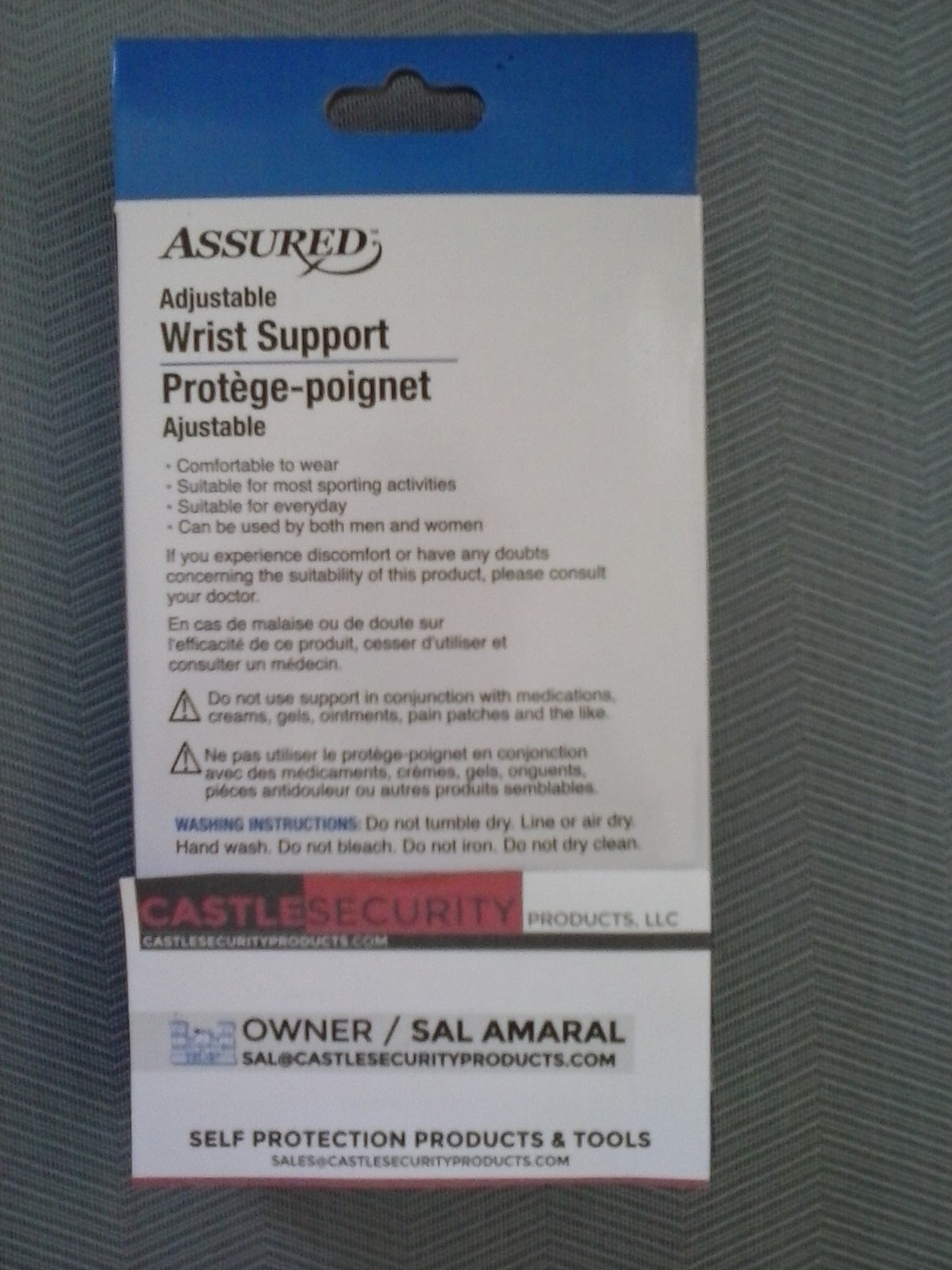 ADJUSTABLE WRIST SUPPORT WITH THUMB LOOP FREE USA S&H SERVICE