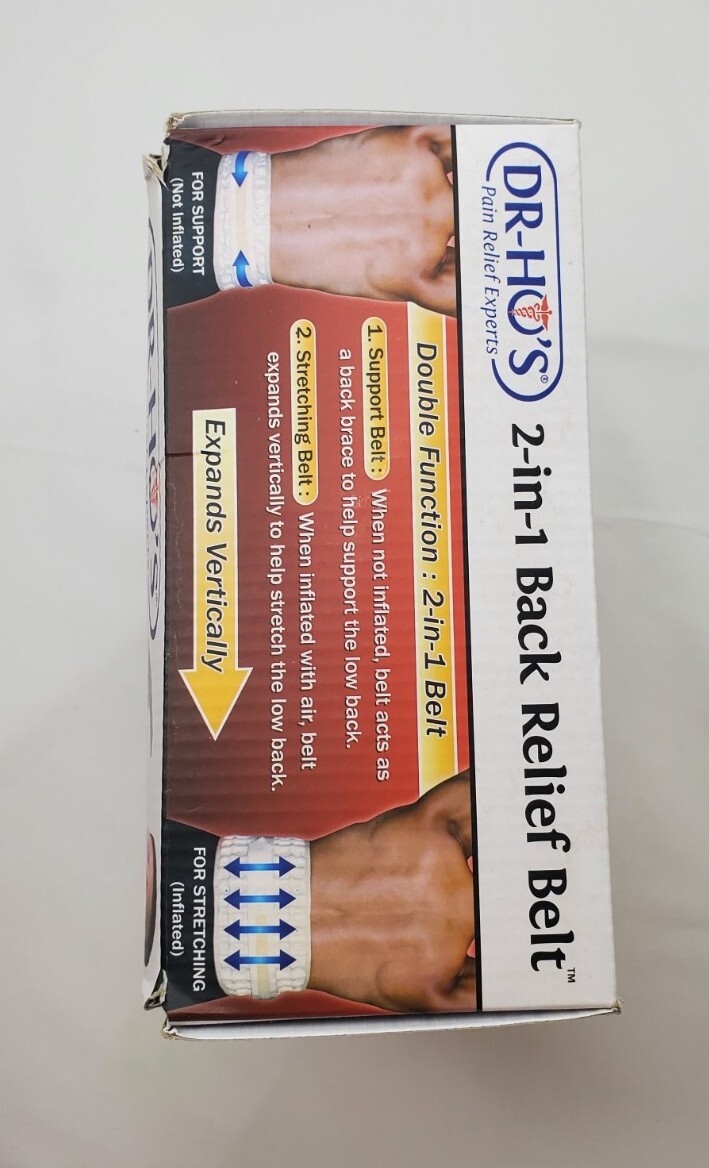 Dr Ho’s 2-in-1 Stretch and Support Back Relief Belt Accessories CD Pump 25-41