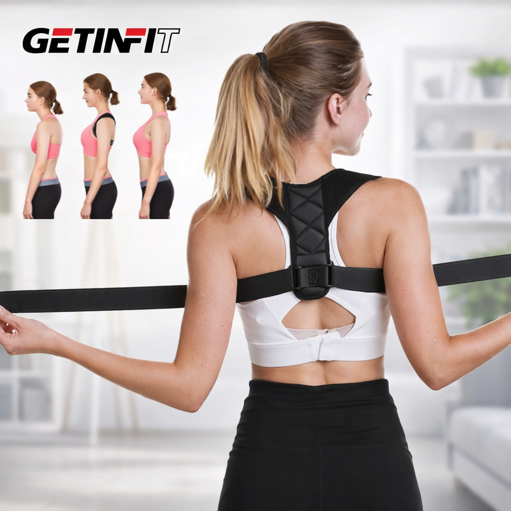 Adjustable Back Brace Posture Corrector – Spine & Shoulder Support for Neck Pain