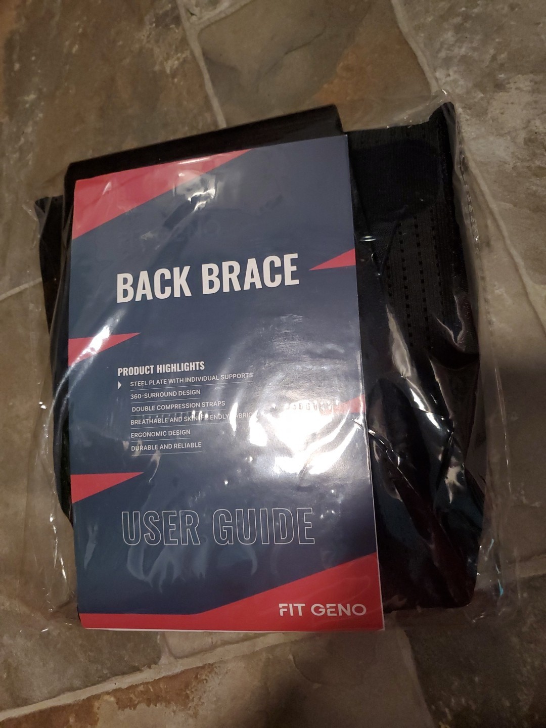 Fit Geno Back Brace for Men and Women Size Large (37.50-53 In.)