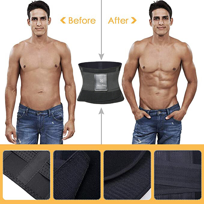 Para Hombre Fajas Para Adelgazar Reductoras Abdomen Faja De Ejercicio Apoyos