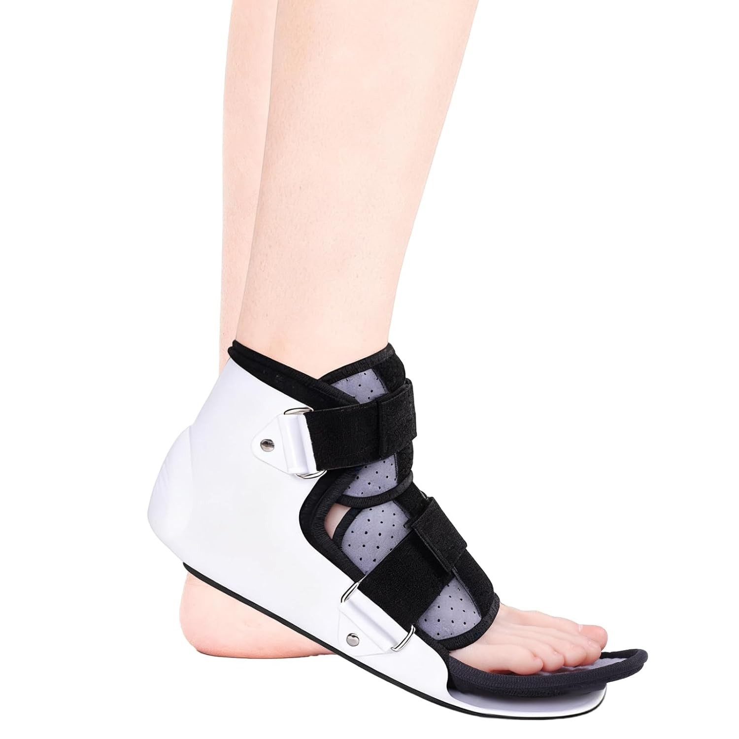 Adjustable Rigid Ankle Support, Lightweight Stabilizer Breathable Liner Left