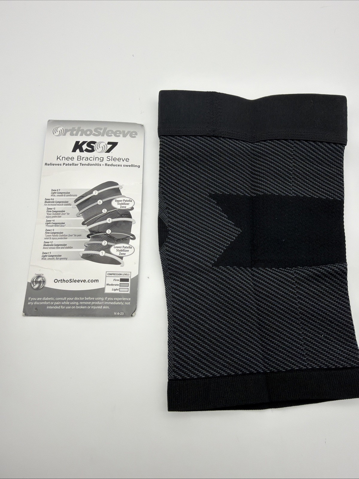 OS1st KS7 Performance Knee Sleeve (XL Black)