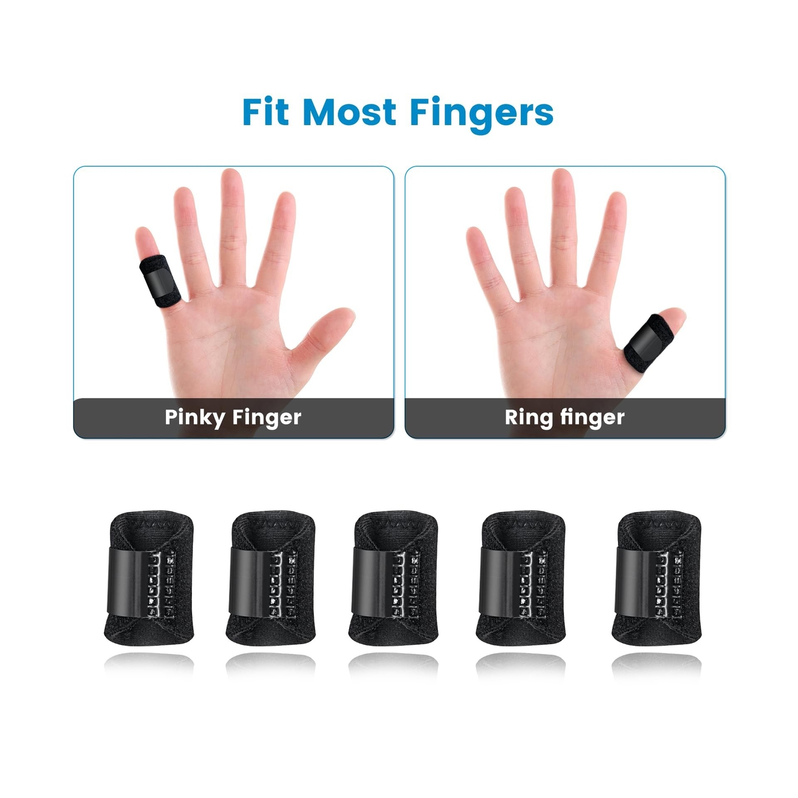 5Pcs Thumb Finger Splints, Finger Brace for Trigger Finger – Broken Finger – …
