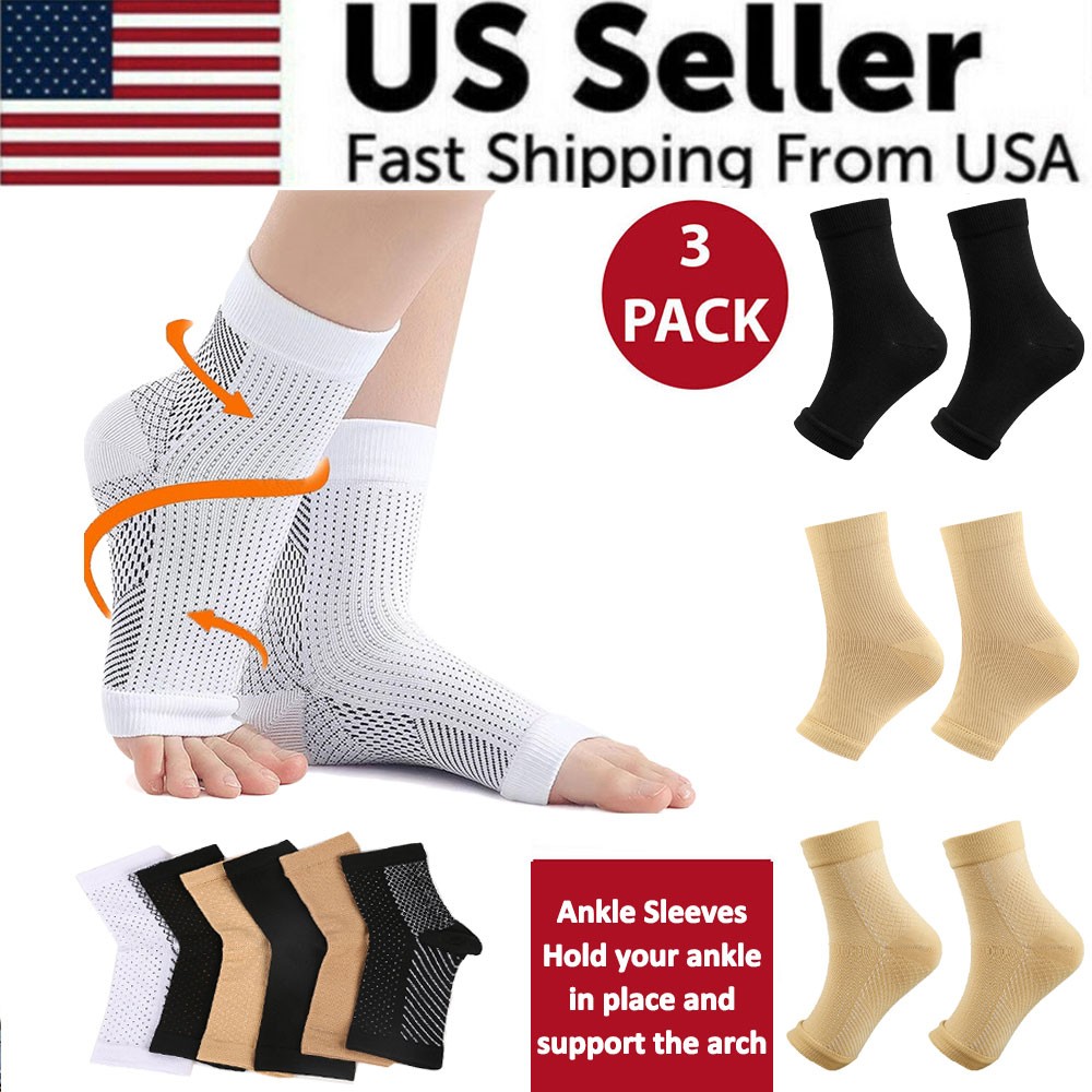 Compression Socks for Plantar Fasciitis-Ankle Support & Foot Pain Relief Sleeves