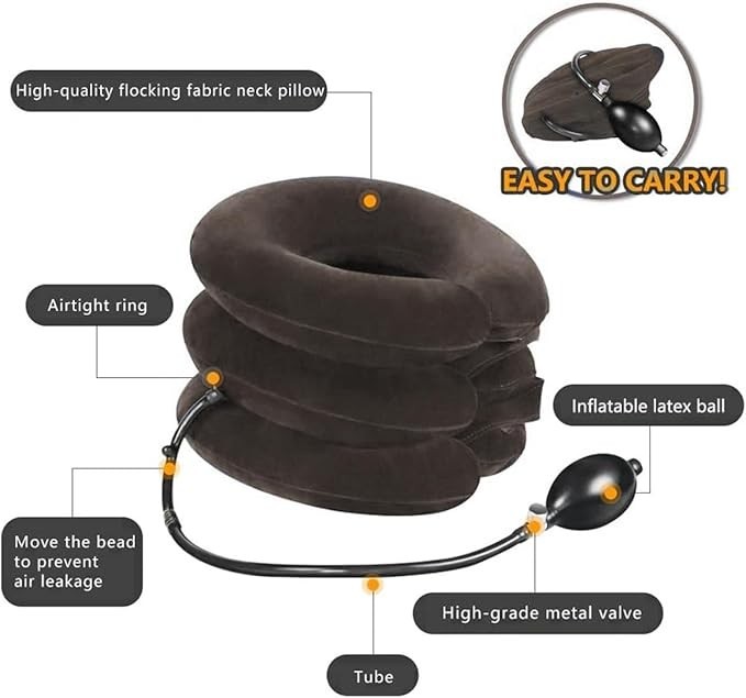 Cervical Neck Traction Device for Instant Neck Pain Relief (Inflatable)