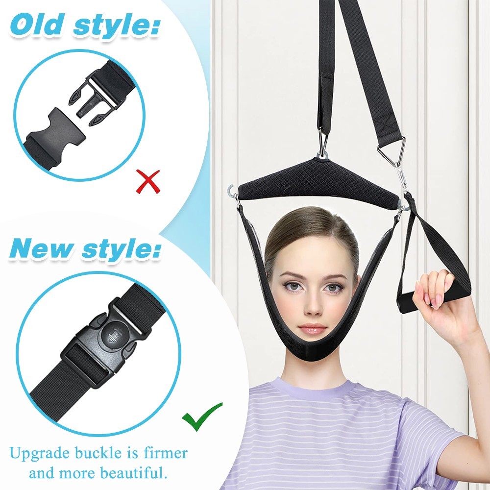 Cervical Neck Traction Device Over Door Stretcher Brace for Neck Pain Relief