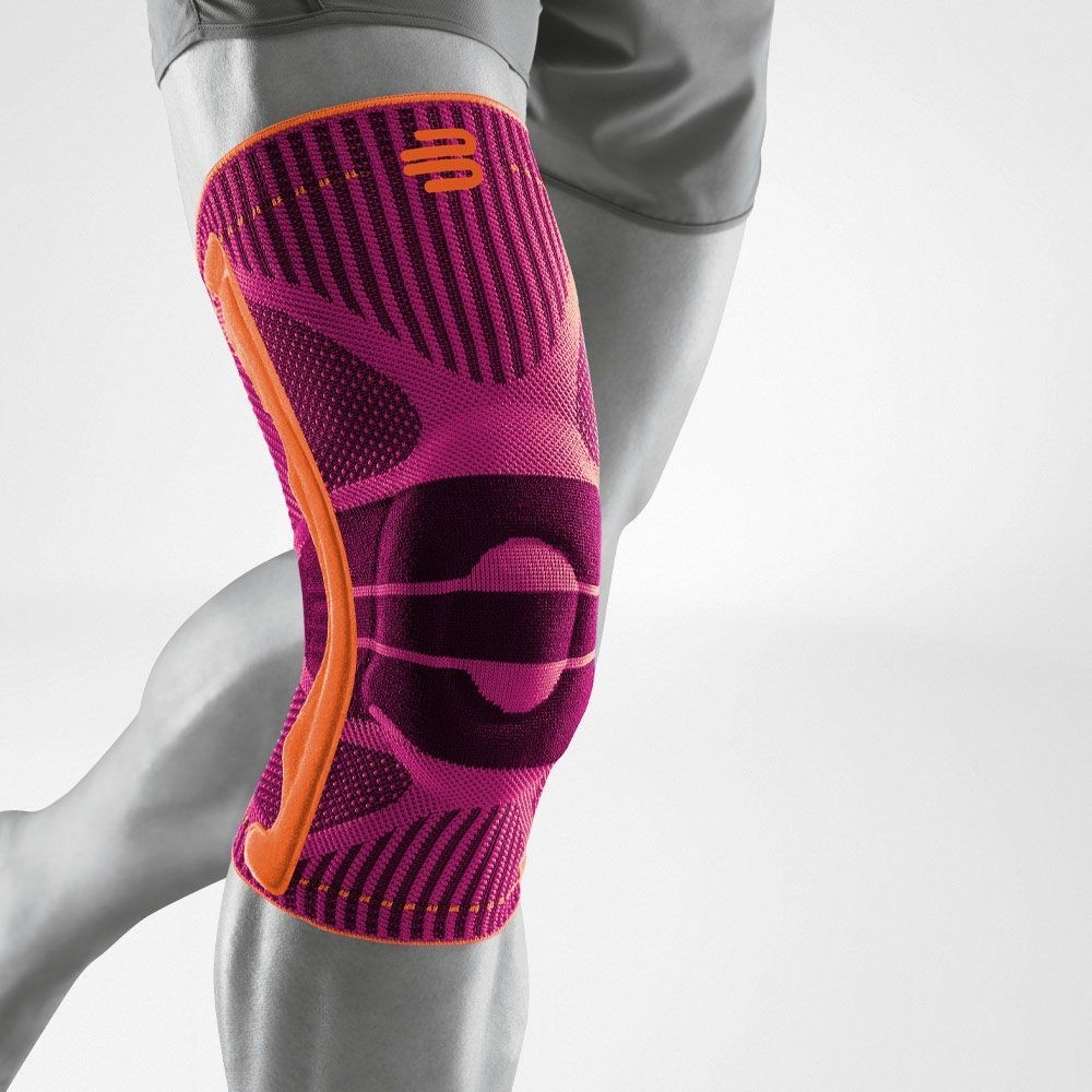 Bauerfeind Sports Knee Support Size Medium Pink 3D Airknit Technology Brace
