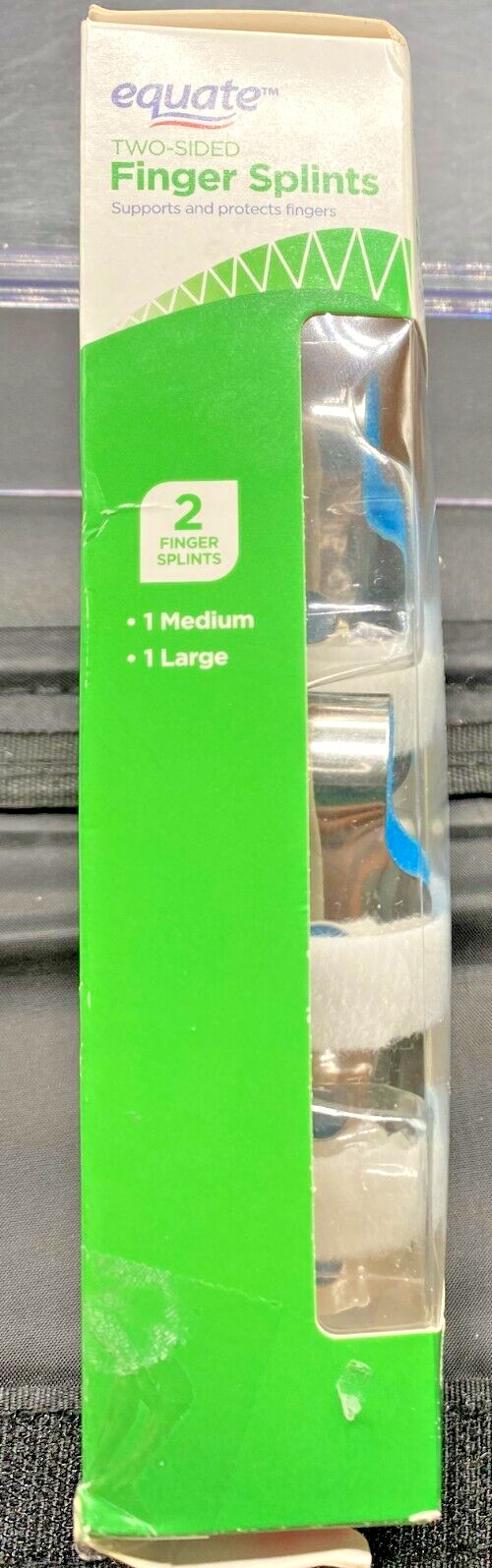 Equate – Two-Sided Finger Splints 1M & 1L- Supports & Protects Fingers.