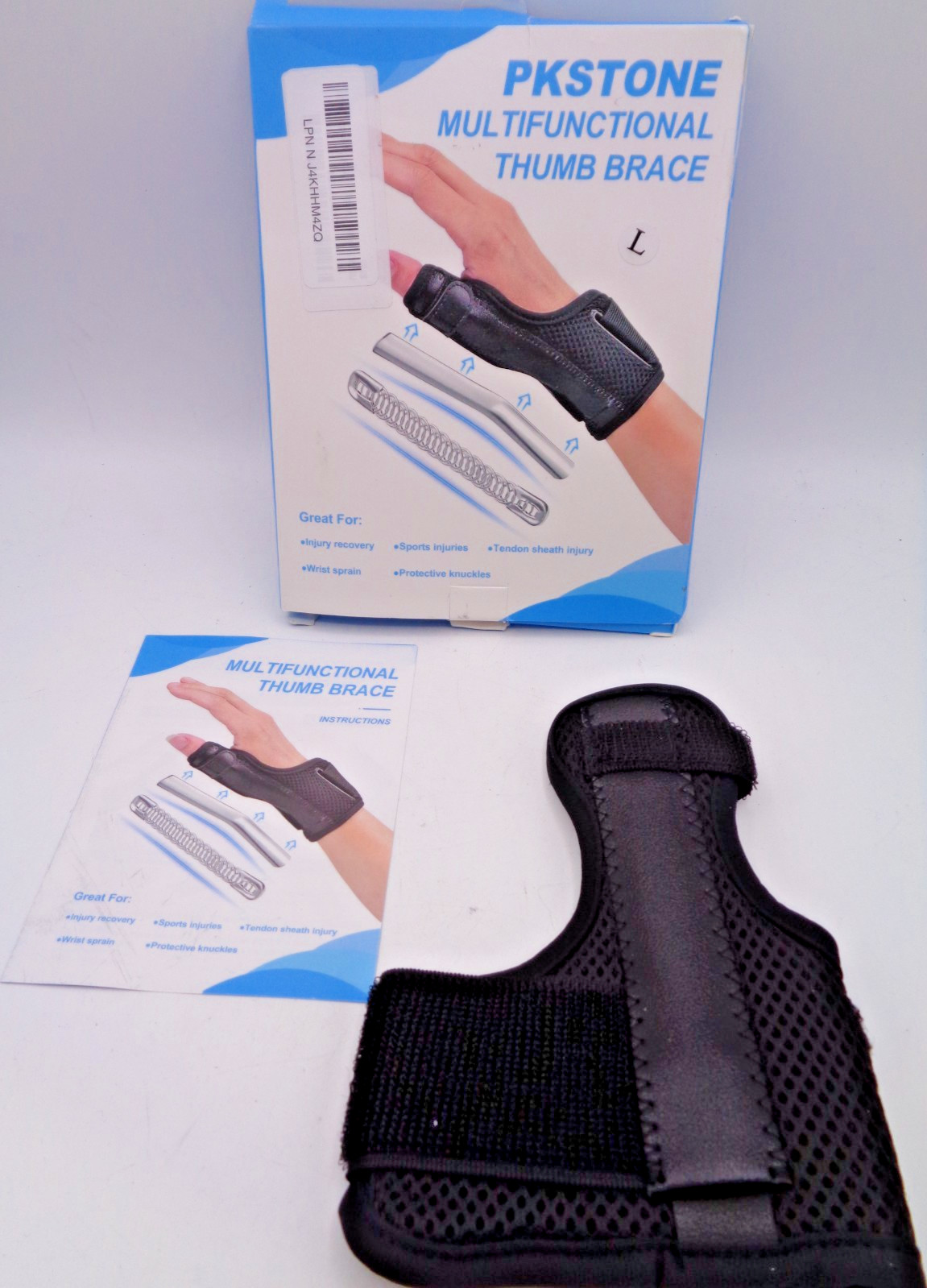 Left or Right Thumb Immobilizer Brace Thumb Spica Support Splint Size Large