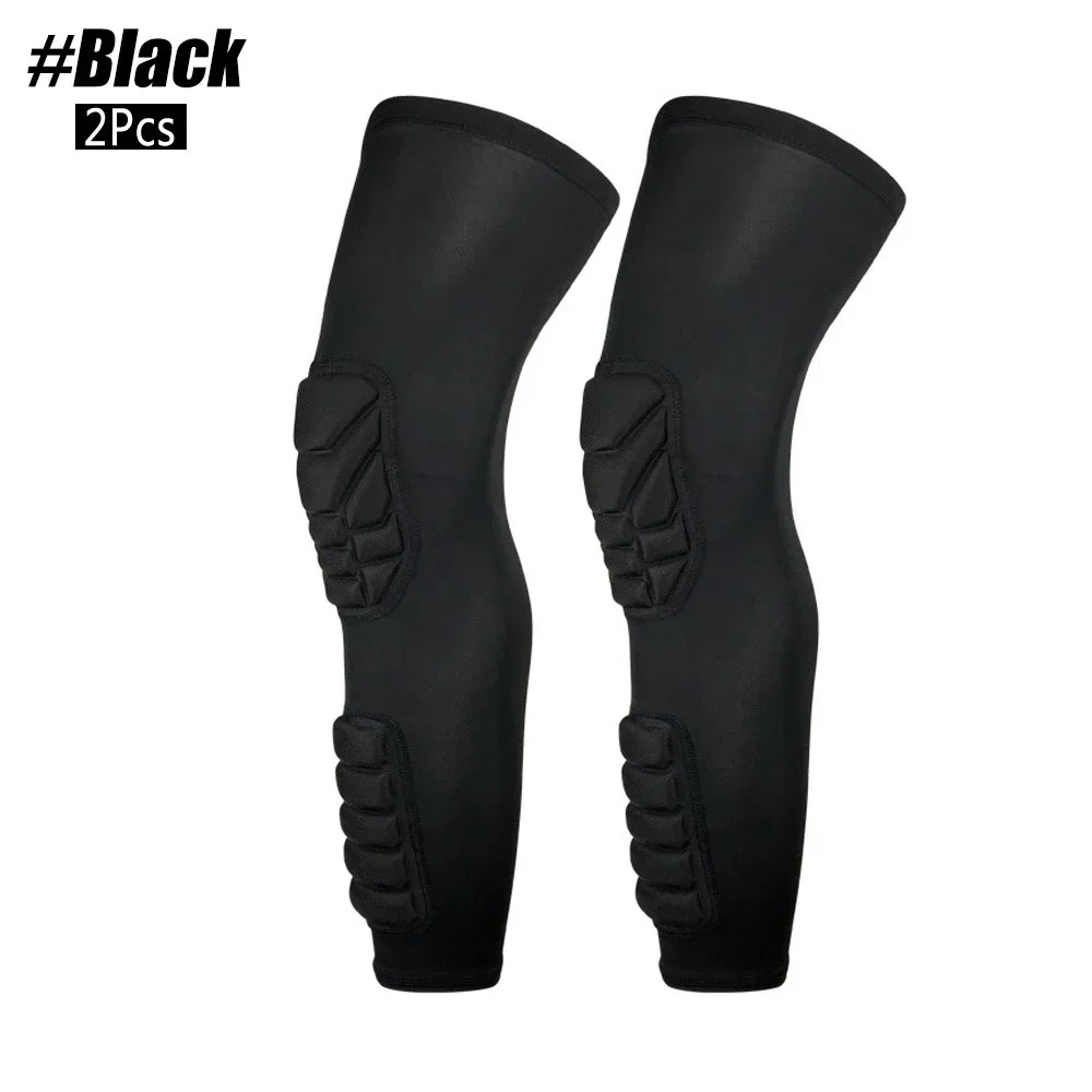 2Pcs Knee Calf Padded Leg Thigh Compression Sleeve Sports Protective Gear Shin B