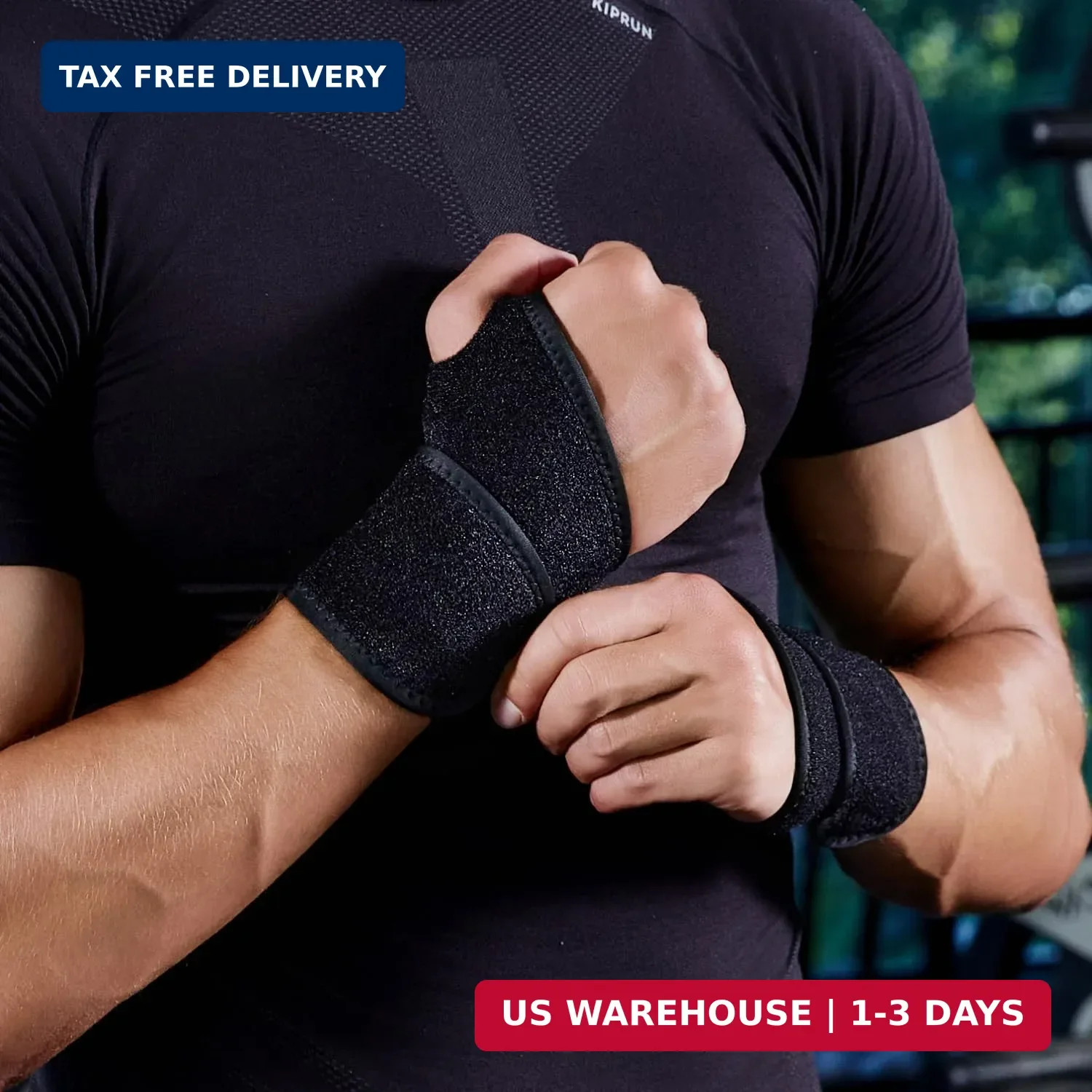 2 Pack Wrist Brace Wraps – Carpal Tunnel Support for Pain, Arthritis Relief