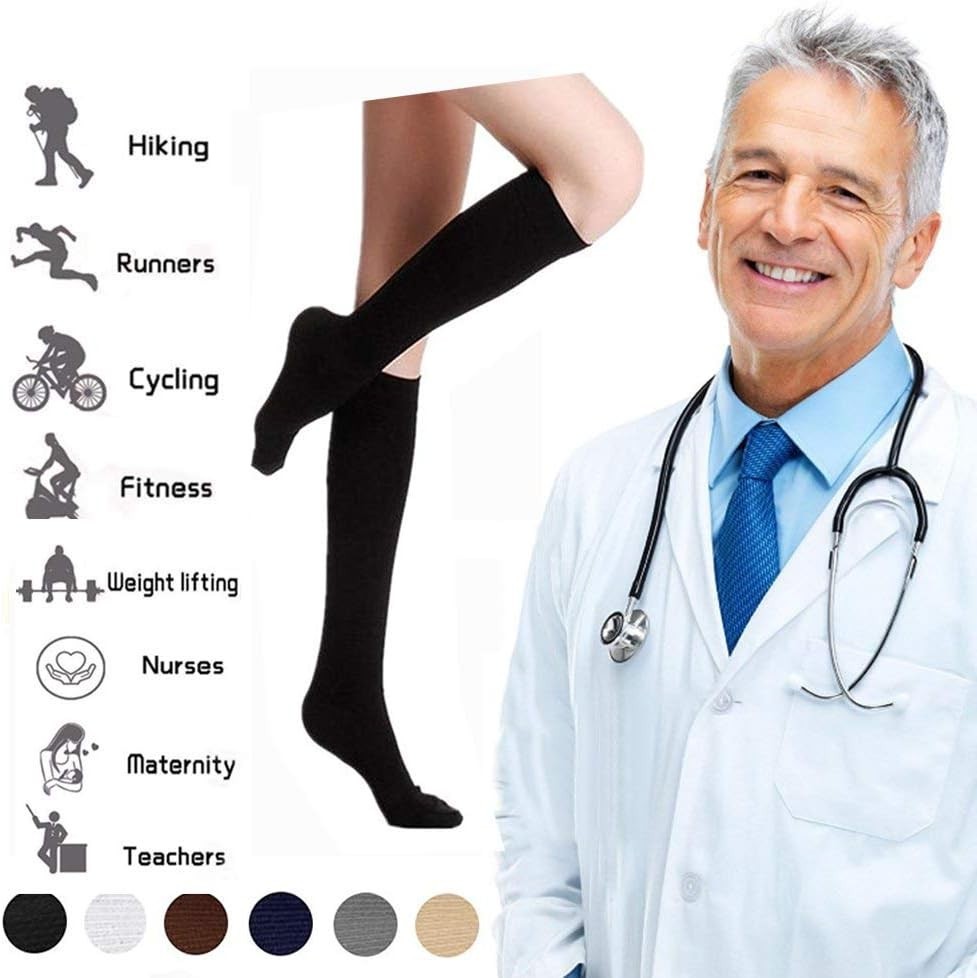 3 Pairs of Gray Compression Socks – Ultimate Support for Running & Cycling