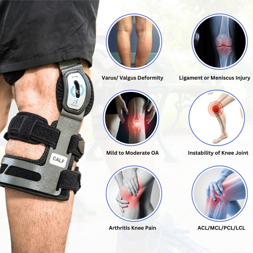 Z1 K4 OsteoAlign Hinged Knee Brace- Professional Knee Support Brace (Xtra-Large)