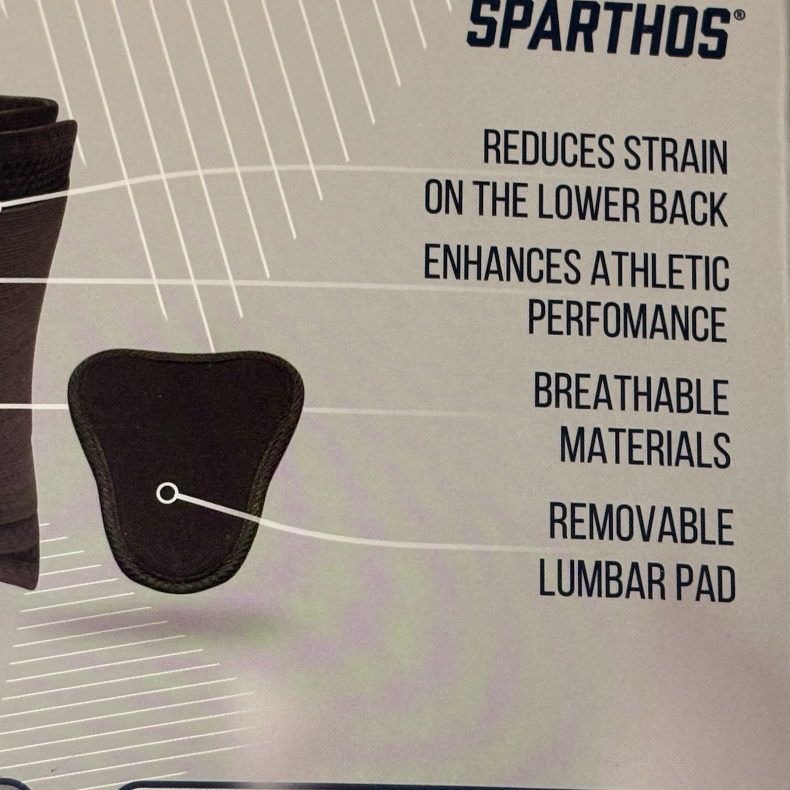 Sparthos Back Brace Size XS Lower Back Support