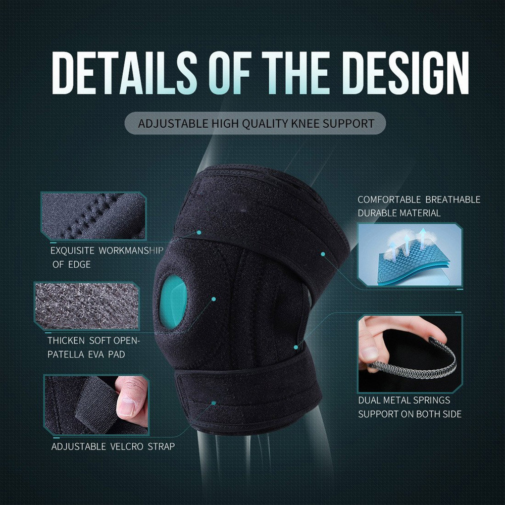Knee Support Patella Stabilizer Strap Band Tendon Brace Joint Pain Sport Gym