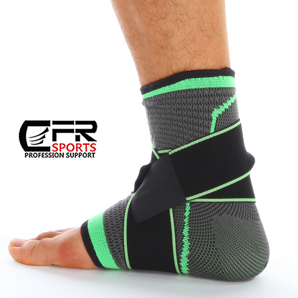Tobillera deportiva compresiva ajustable, transpirable para hombre y mujer