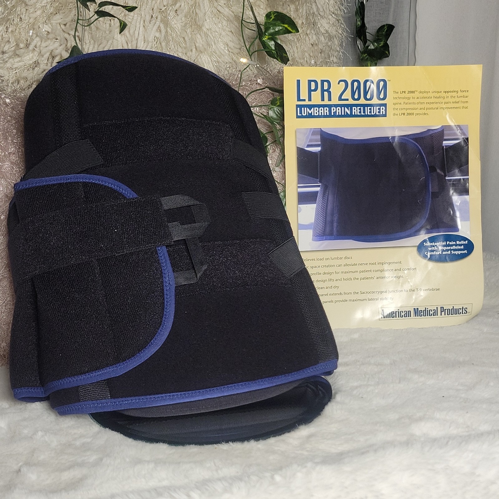 American Medical Products LPR 2000 Lumbar Support Belt 2XL Adjustable Mesh