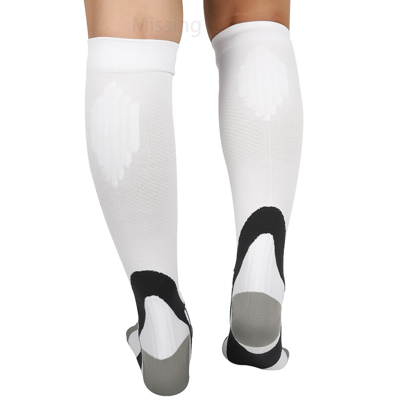 1-2 Pair Compression Socks 20-30 mmhg Knee High Men Women Calf Leg Brace Support