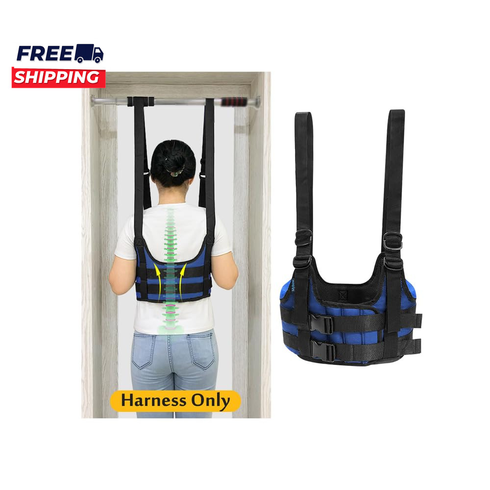 Back Stretcher Lumbar Traction Device Spine Decompression Belt for Pain Relief