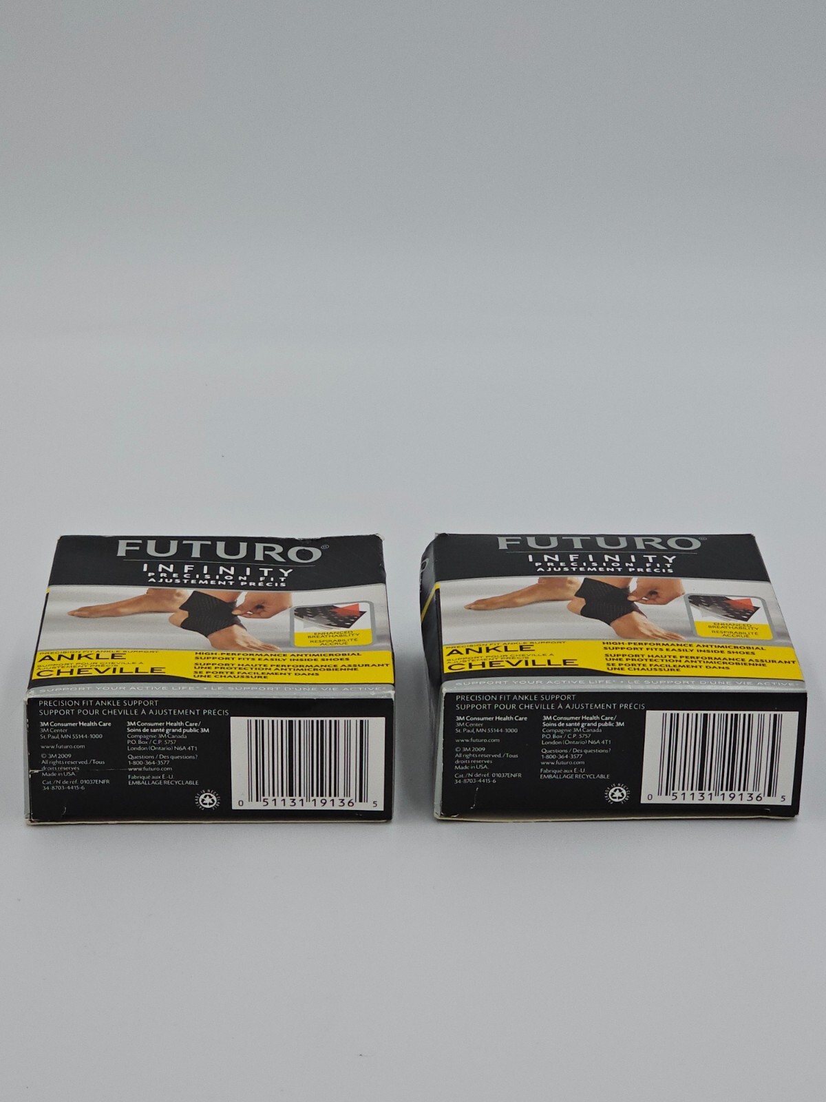 FUTURO INFINITY PRECISION FIT ANKLE SUPPORT X2 NEW