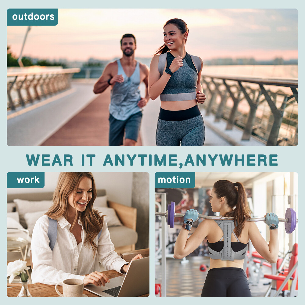 Posture Corrector Back Support Shoulder Brace Adjustable Clavicle Belt Men Women