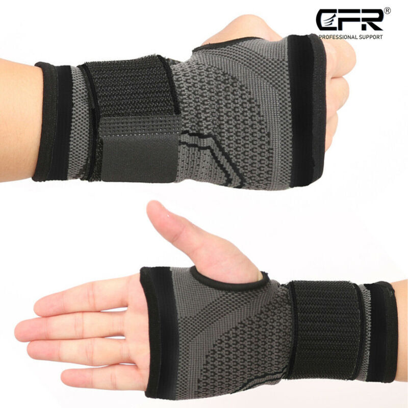 Compression Wrist Brace Support Strap Band Sports Gym Arthritis Carpal Tunnel US