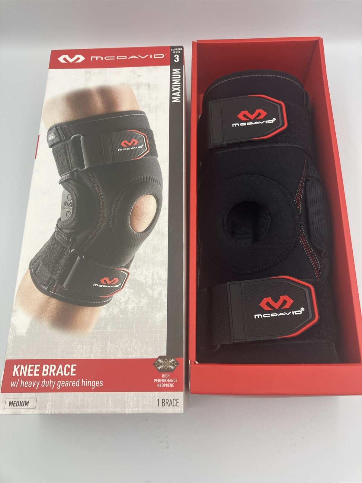 McDavid 429 PS II Hinged Knee Brace – Black