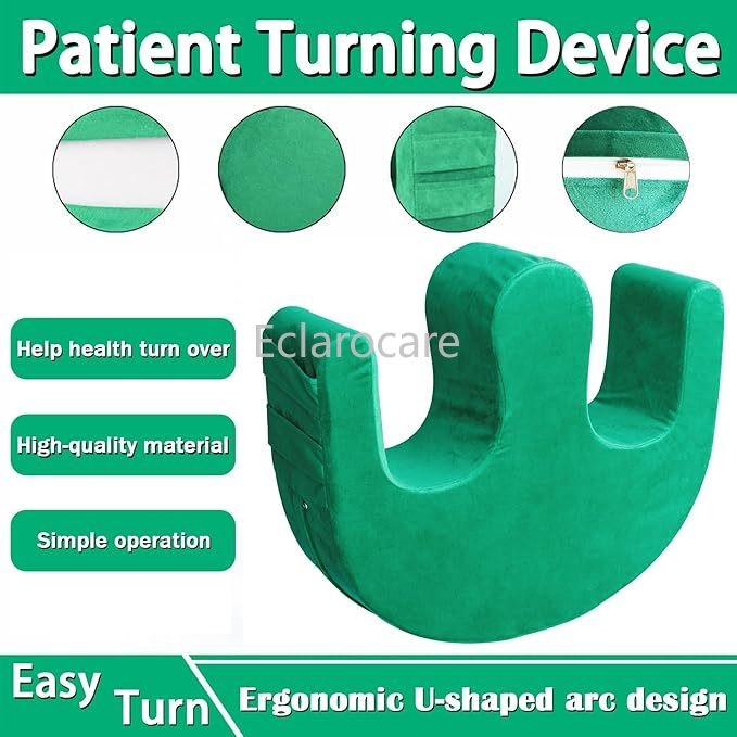 1x Bedridden Patient Turning Device with Fixing Strap Elderly Assistance Product