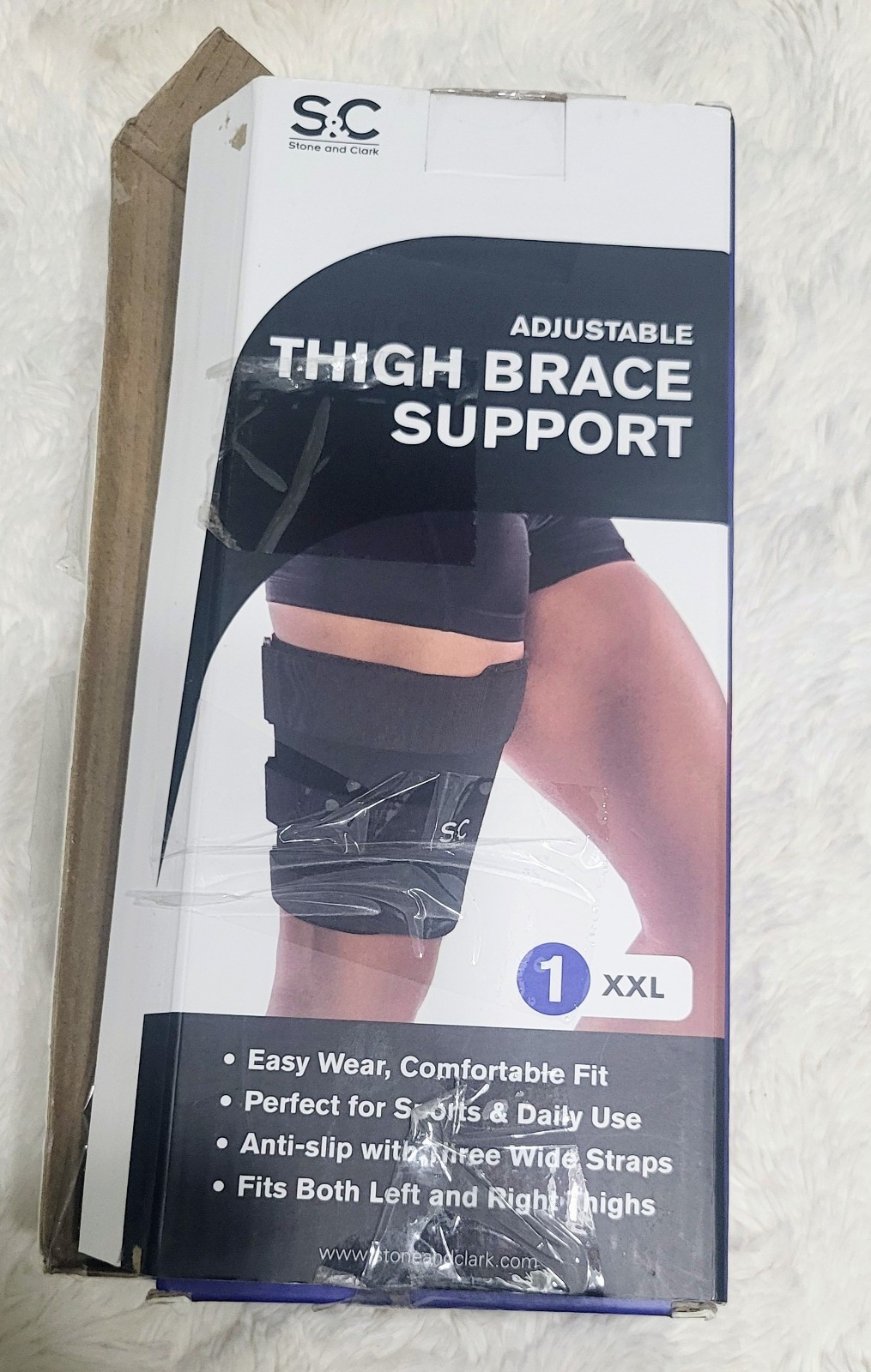 Thigh Brace – Adjustable Fit Thigh Compression Sleeve for Men & – Groin Brace❗️