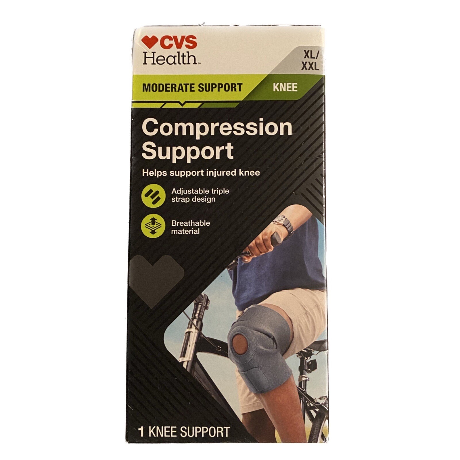 CVS Health Moderate Compression Knee Support XL/XXL NEW ITEM.