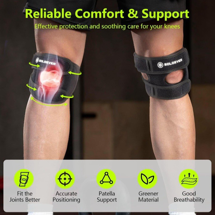 Knee Brace Adjustable Compression Support for Sport Joint Pain Arthritis Relief