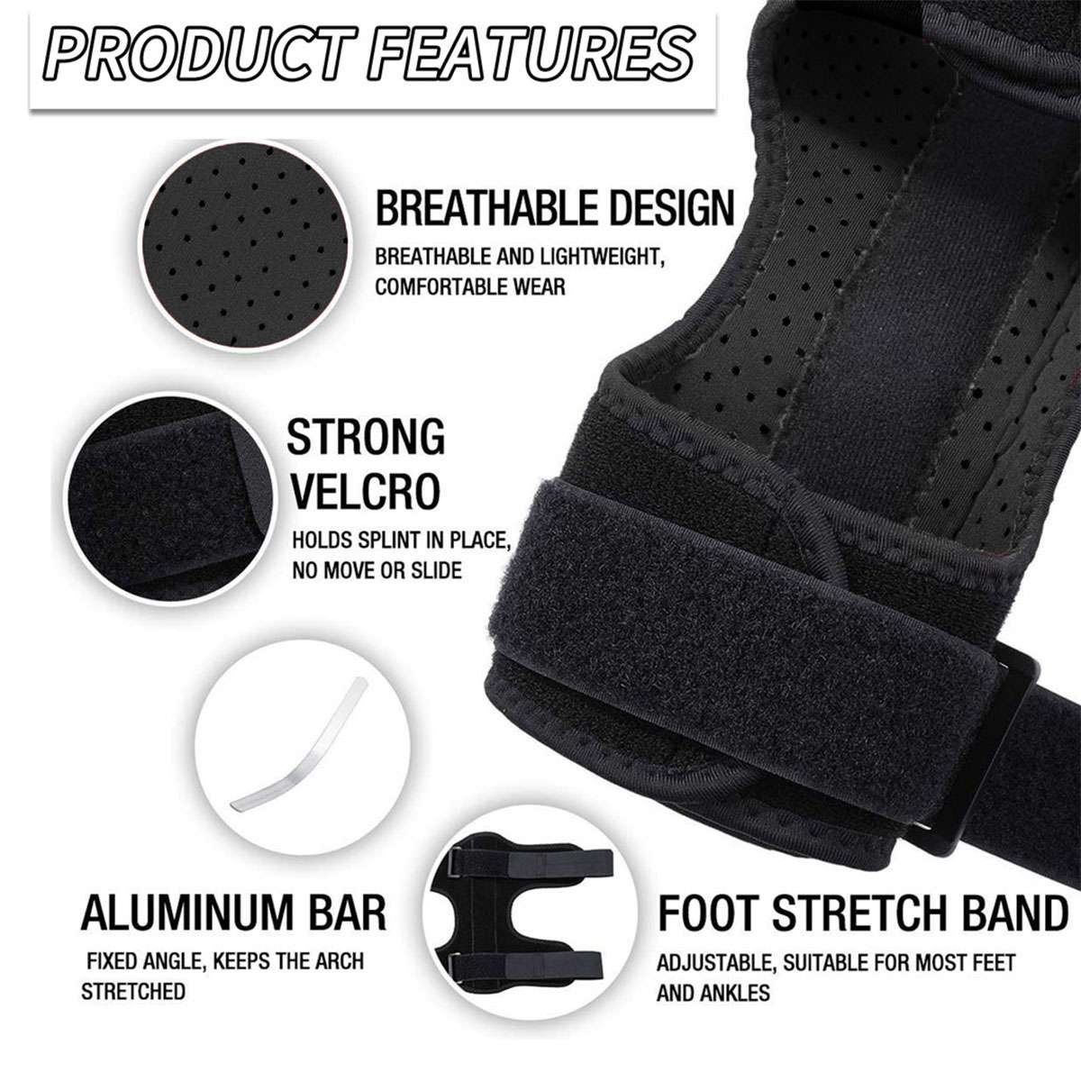 2 TYPES Ankle Brace Support Compression Stabilizer Pain Relief Foot Lace Up Wrap