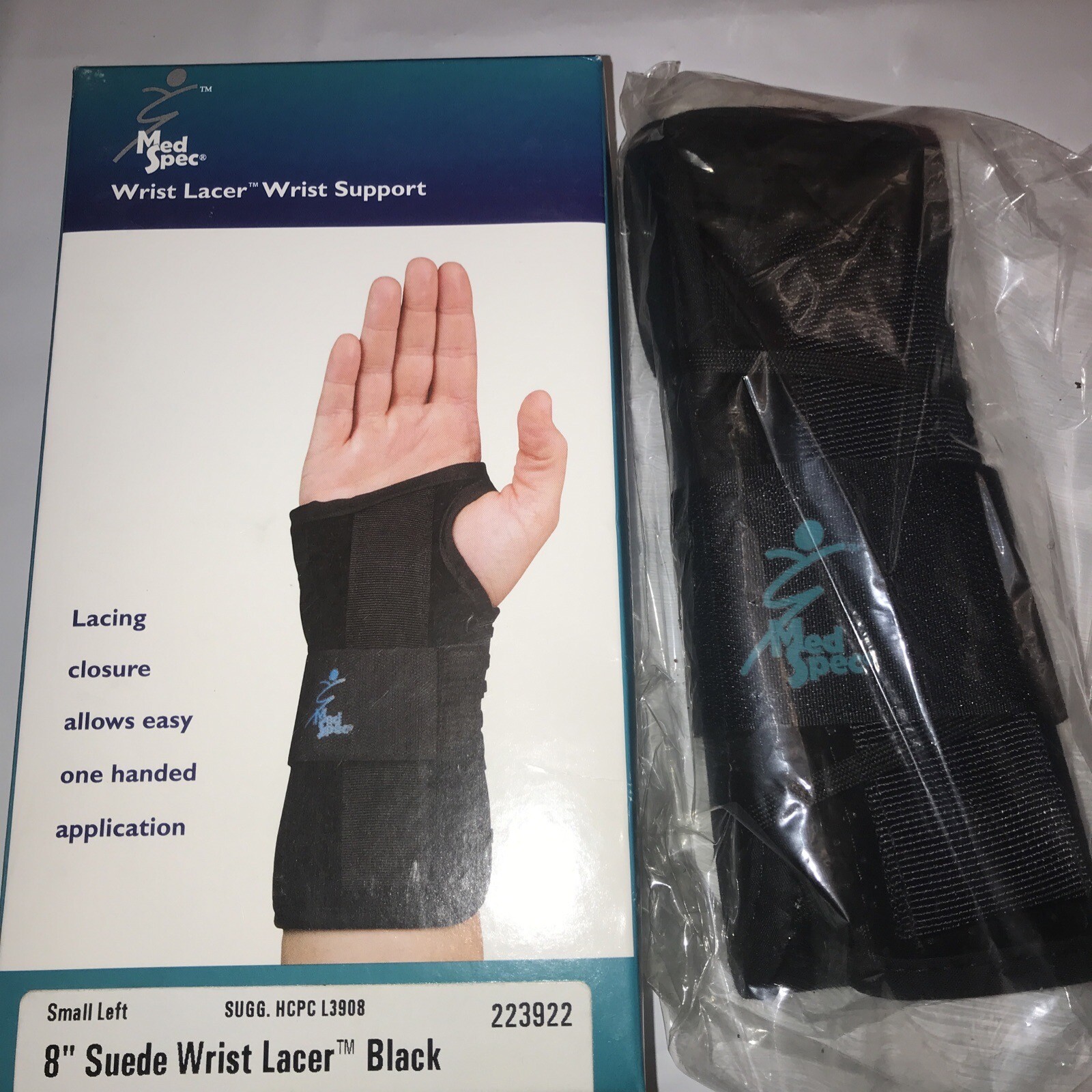 Med Spec 8″ Wrist Lacer Brace -Treating Sprains and Tendonitis – SIZE Med. Left
