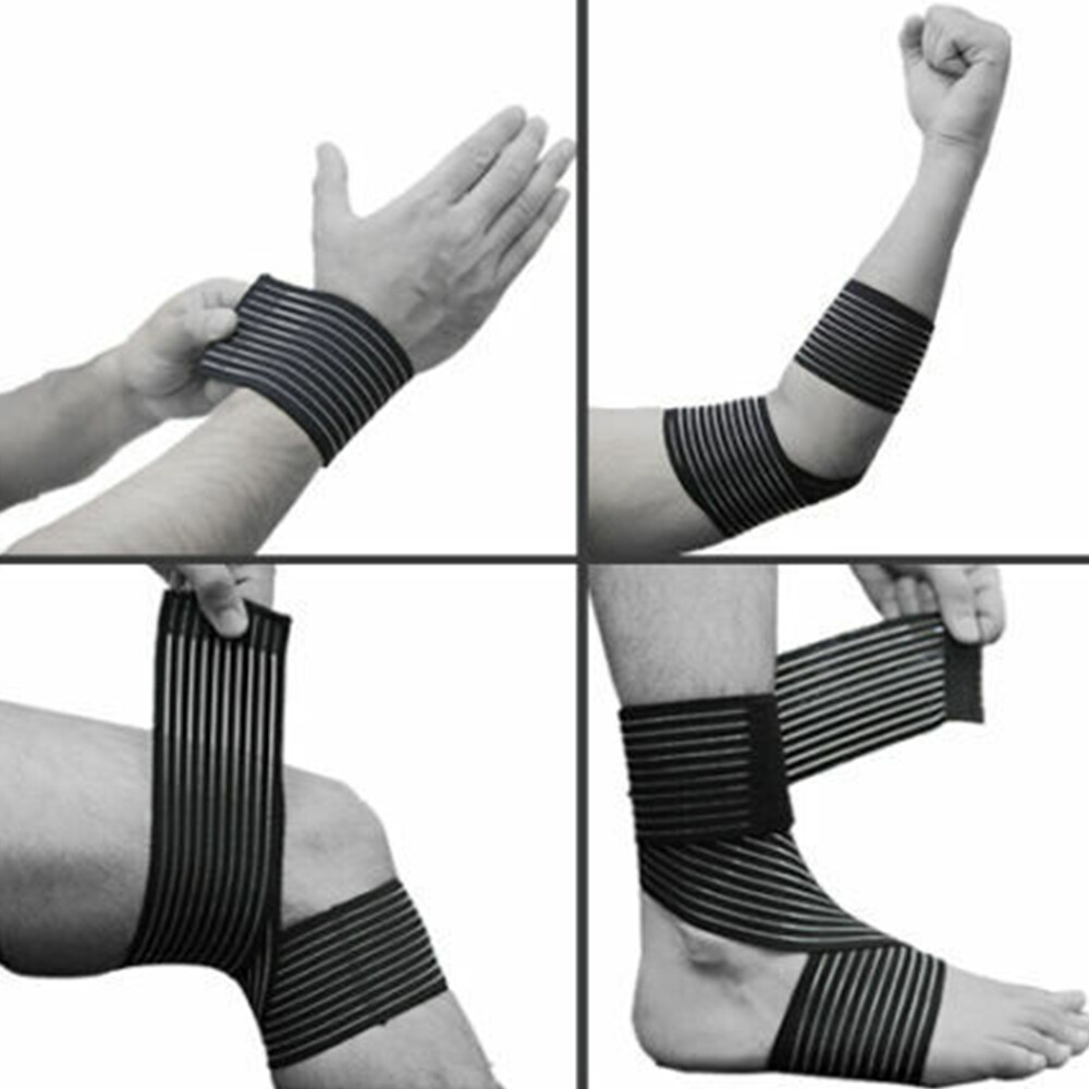 Elasticated Bandage Adjustable Compression Wrap Knee Ankle Wrist Elbow Support