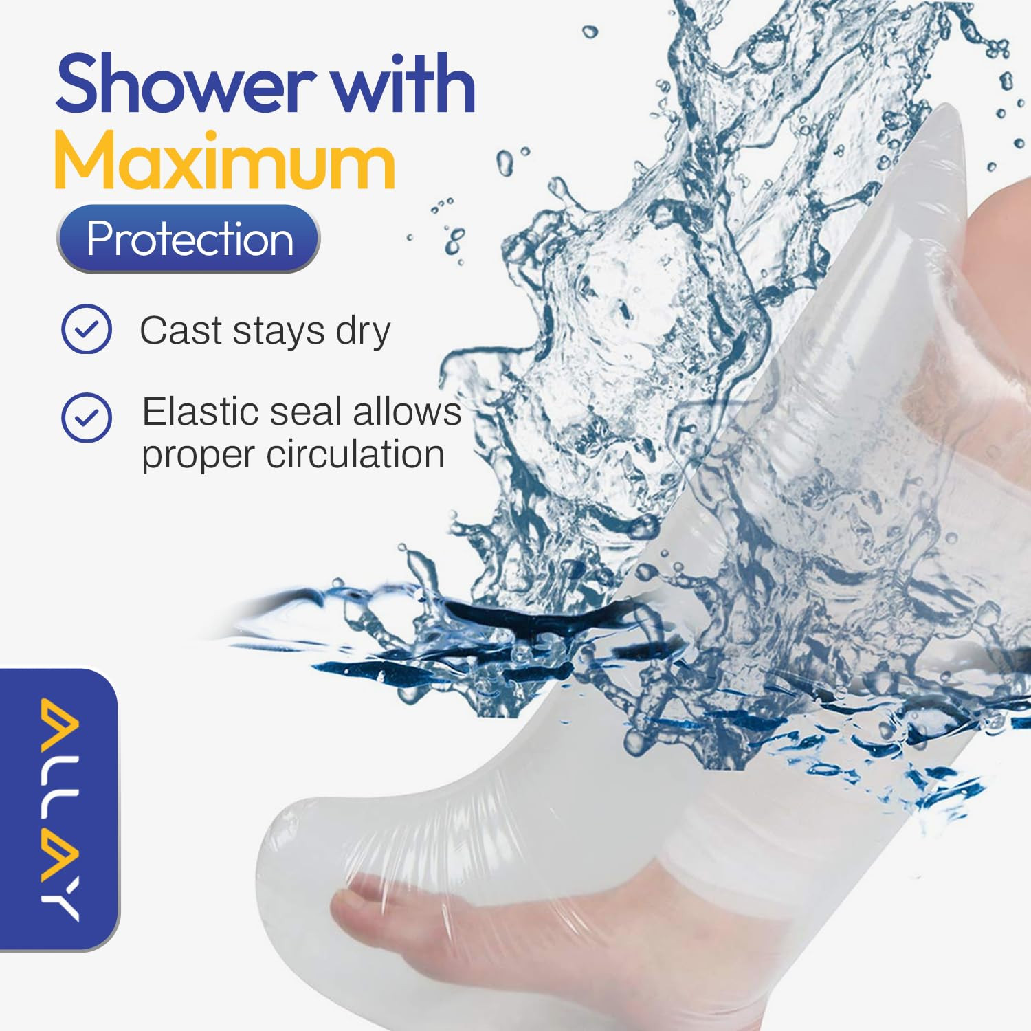Cast Covers for Shower Leg – 2Pcs Leg Cast Cover for Showering – Watertight Seal