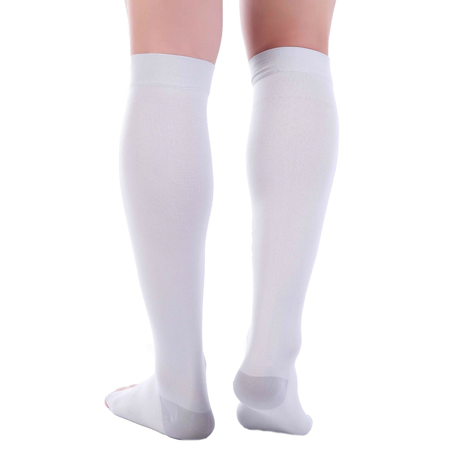 Doc Miller Open Toe Socks Compression Stockings 1520mmHg Sleeves Varicose Pain