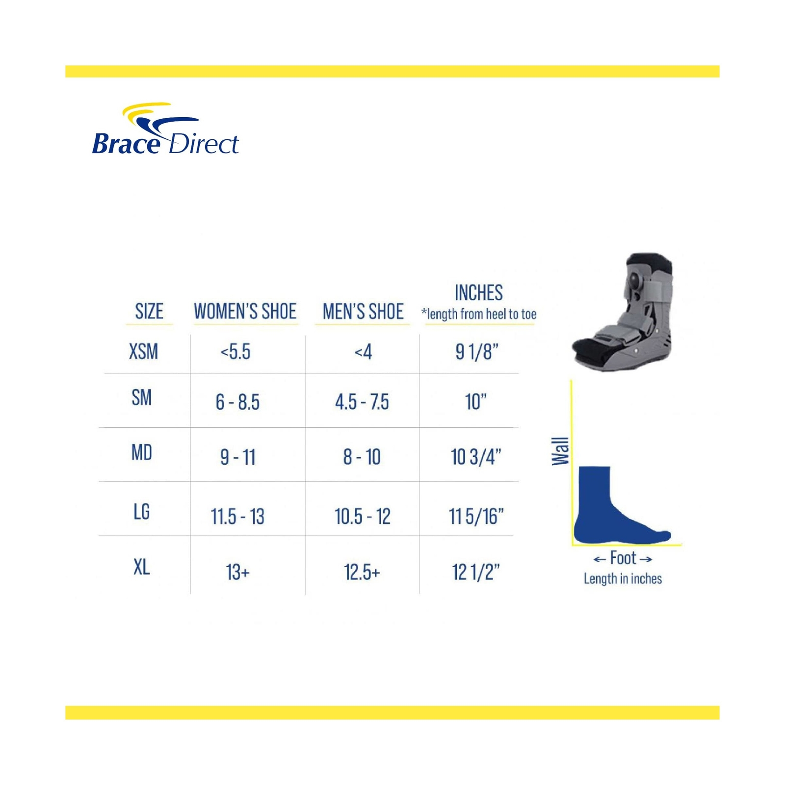 Brace Align Ultra Light Short Full Shell Walking Boot- Air Cast for Foot & An…
