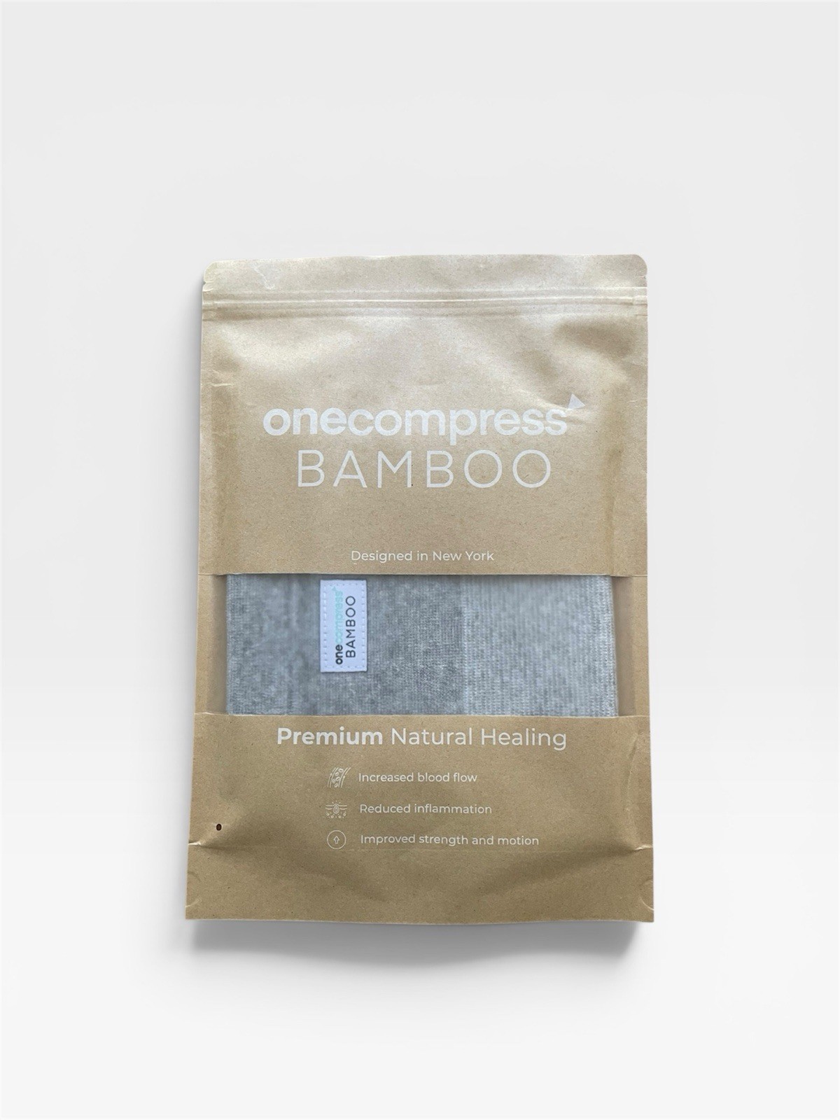One Compress Premium bamboo knee sleeve (xl gray)