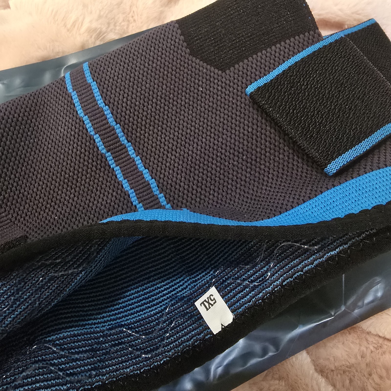 Koprez Knee Compression Sleeve with Straps – Support Brace – Size 5XL