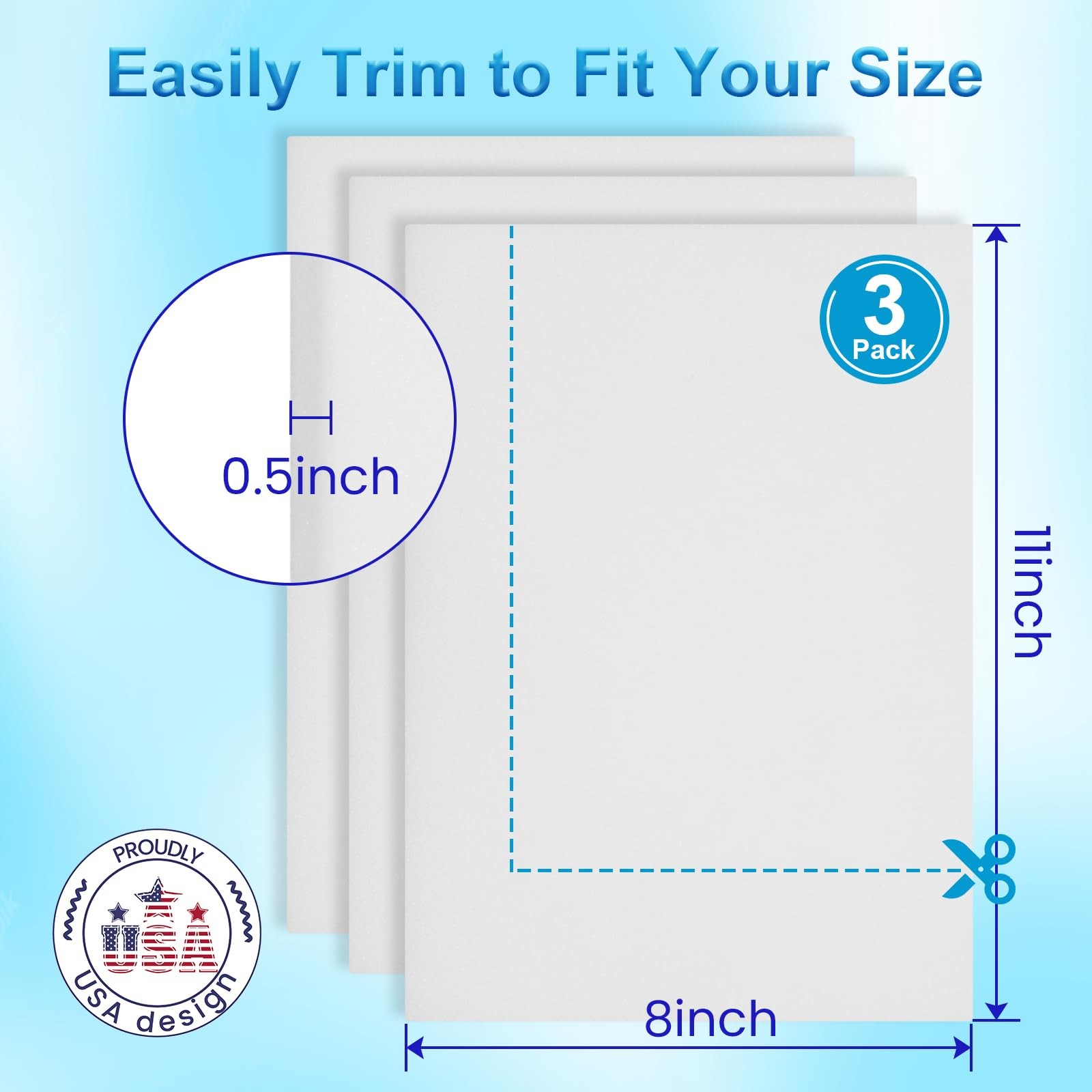 Lipo Foam Pads – 3 Pack Lipo Foams Post Surgery Post Surgery Ab Board for Fla…