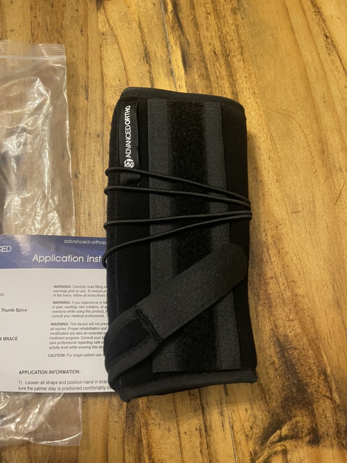 Advanced Ortho Universal Left 350-L Brace New In Package Black