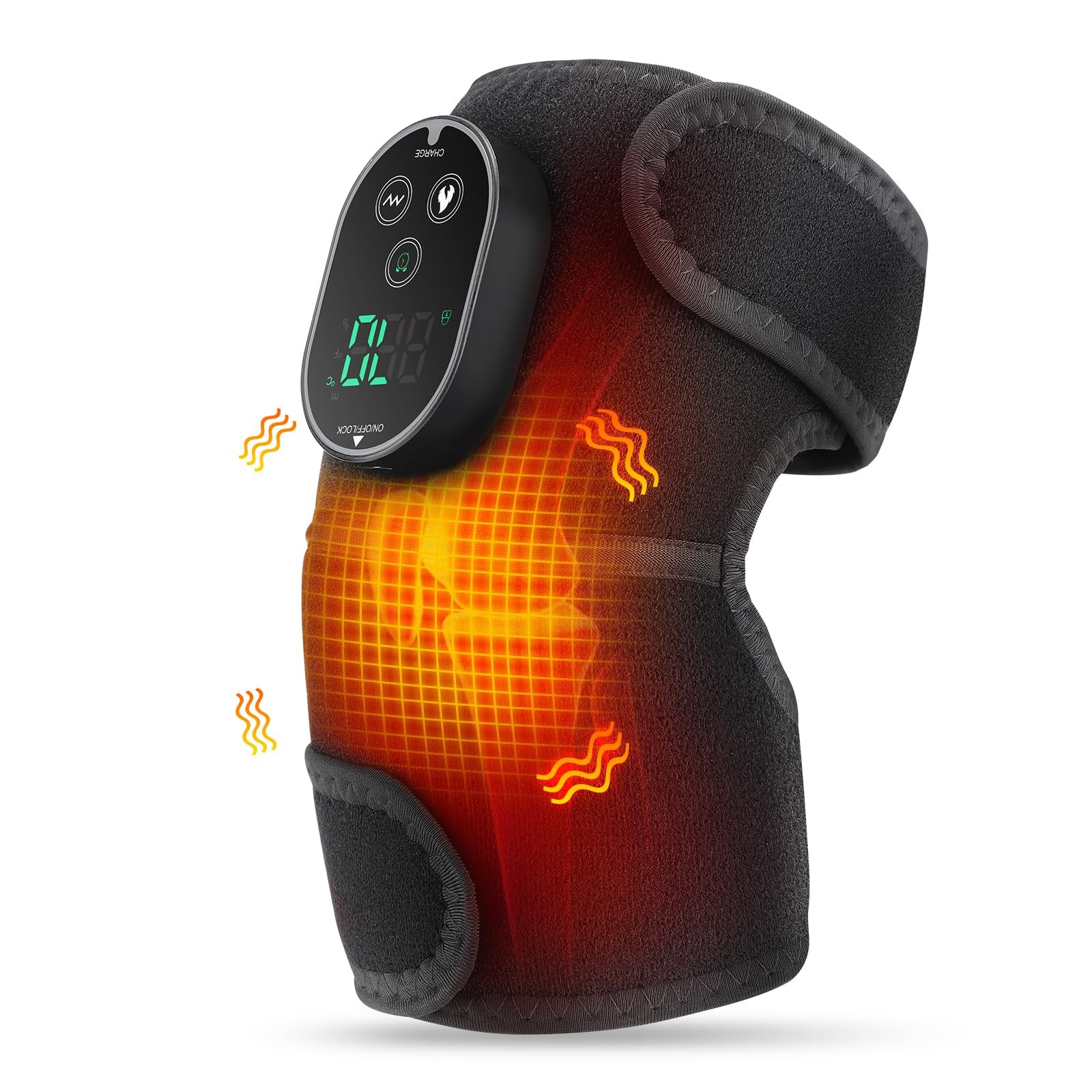 Cordless Heated Knee Massager w/ Vibration, FSA/HSA Eligible Knee Brace