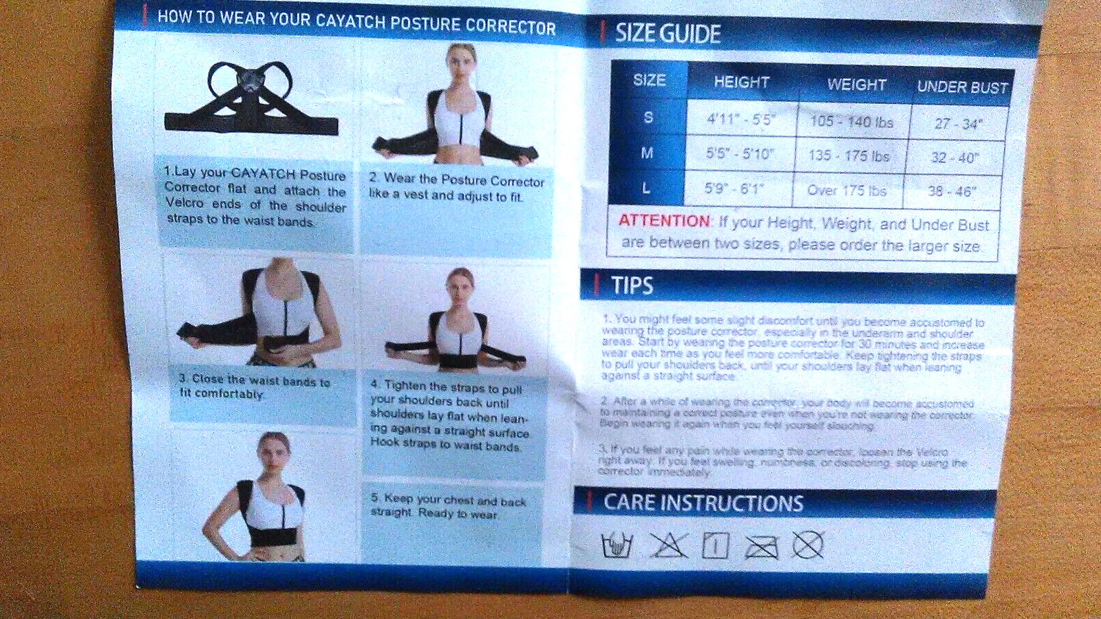 CAYATCH Back Straightener Back Brace & Back Pain Relief Posture Corrector – NEW