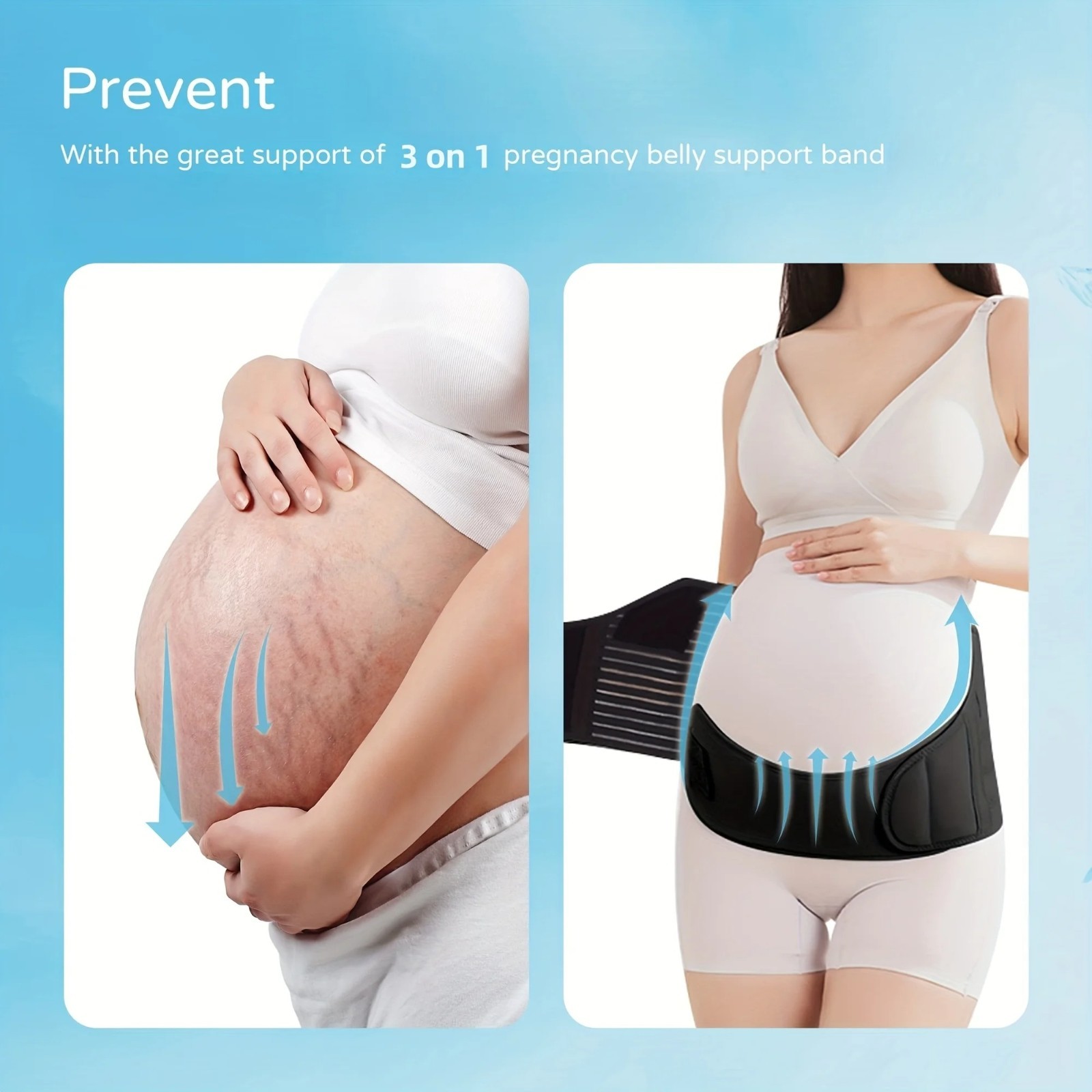 Maternity Belly Support Band Pregnancy Back Support Belt Adjustable Waist Brace