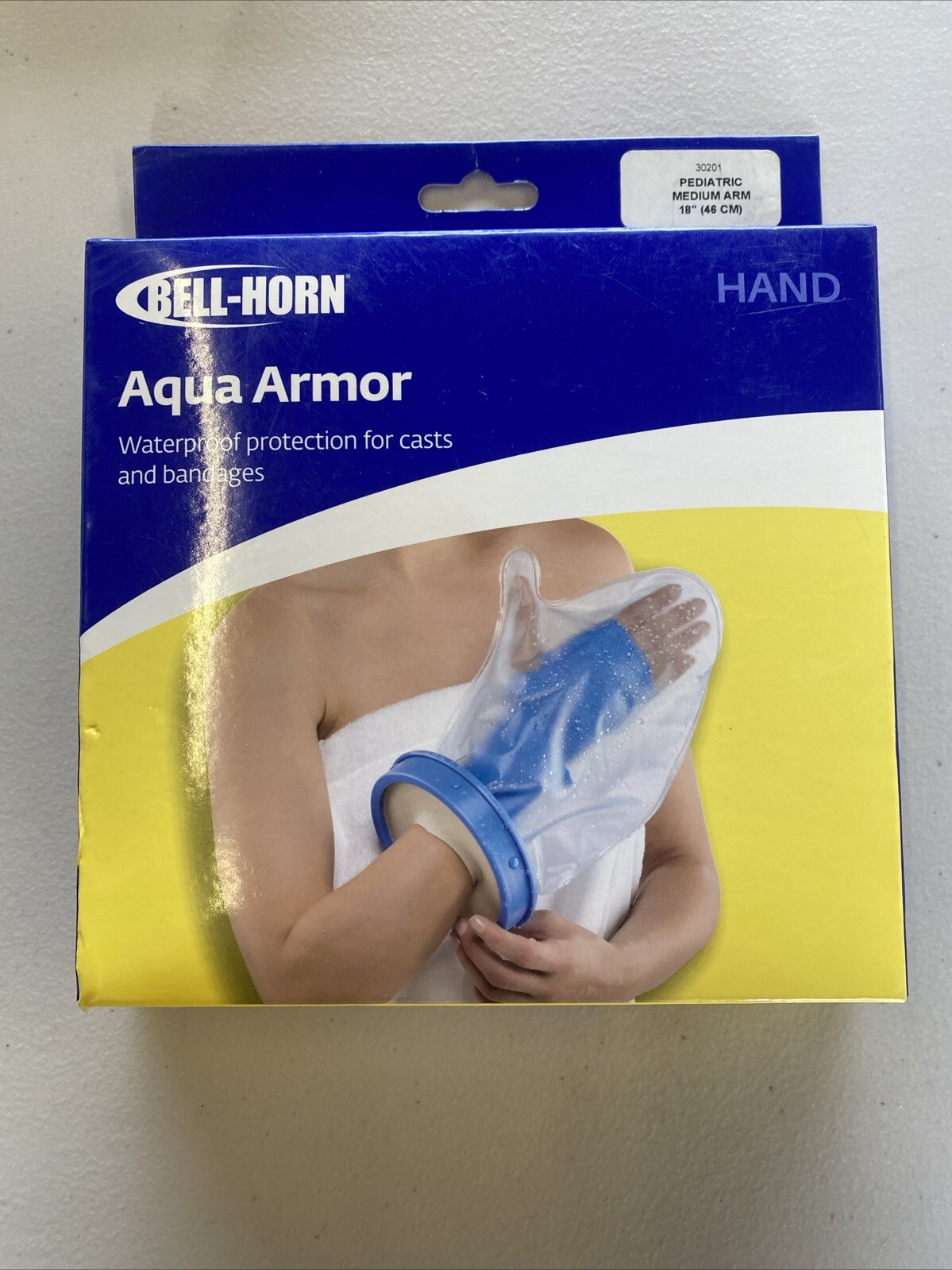 NEW Bell-Horn Aqua Armor 30201 Pediatric Medium Arm/Hand – Waterproof Protection